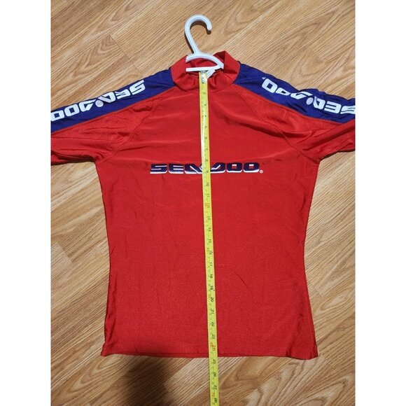 Sea-Doo Vintage T-Shirt Red Large Nylon And Spandex Pre-Owned - Picture 10 of 11